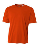 A4 NB3142 Micro Poly Interlock Fabric - Athletic Orange, 44+ UPF, Youth Crew (1 Unit)