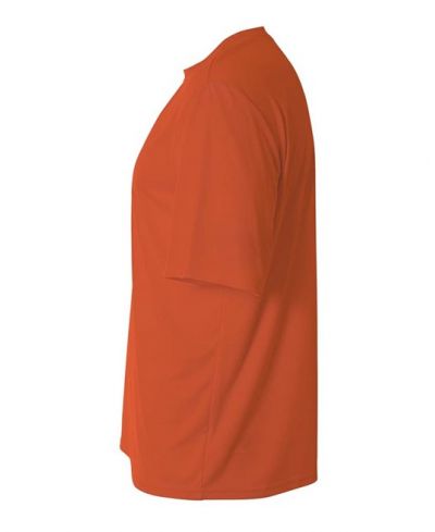 A4 NB3142 Micro Poly Interlock Fabric - Athletic Orange, 44+ UPF, Youth Crew (1 Unit)