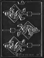 Baseball Player Lolly Chocolate Mold - LPS082