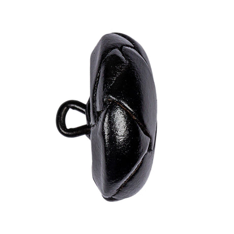 Black Leather Button - 45L/29mm