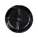 Black Leather Button - 45L/29mm