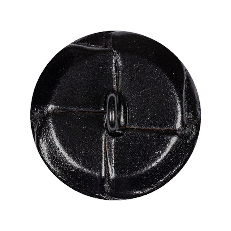 Black Leather Button - 45L/29mm