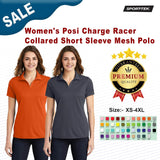 Sport-Tek® Women's Posi Charge Racer Collared Short Sleeve Mesh Polo