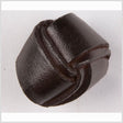 Antique Leather Button - 34L/21.5mm