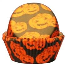 Halloween Pumpkin Standard Size Baking Cups - 100 Pack