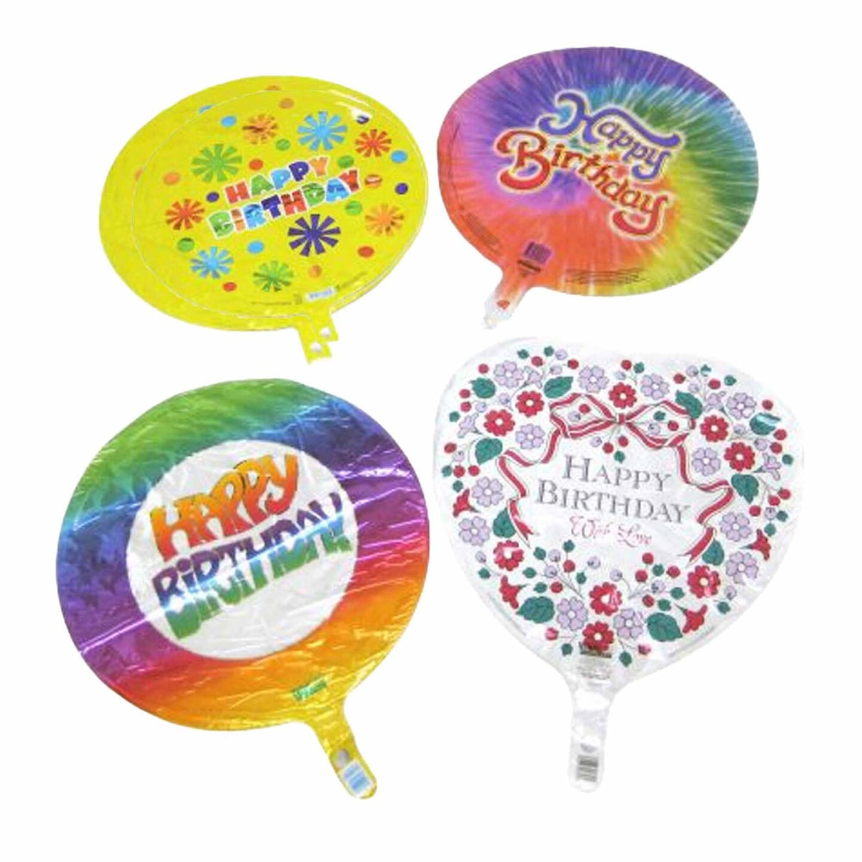 Mylar Happy Birthday Balloon 18 Inch Assorted