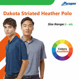 Paragon® Dakota Striated Heather Polo