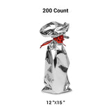 Silver Mirrorized Gift Bags Durable and Stylish 12” x 15”