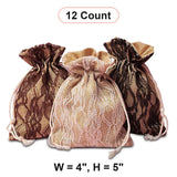 Lace & Burlap Bags 4 '' x 5 ''