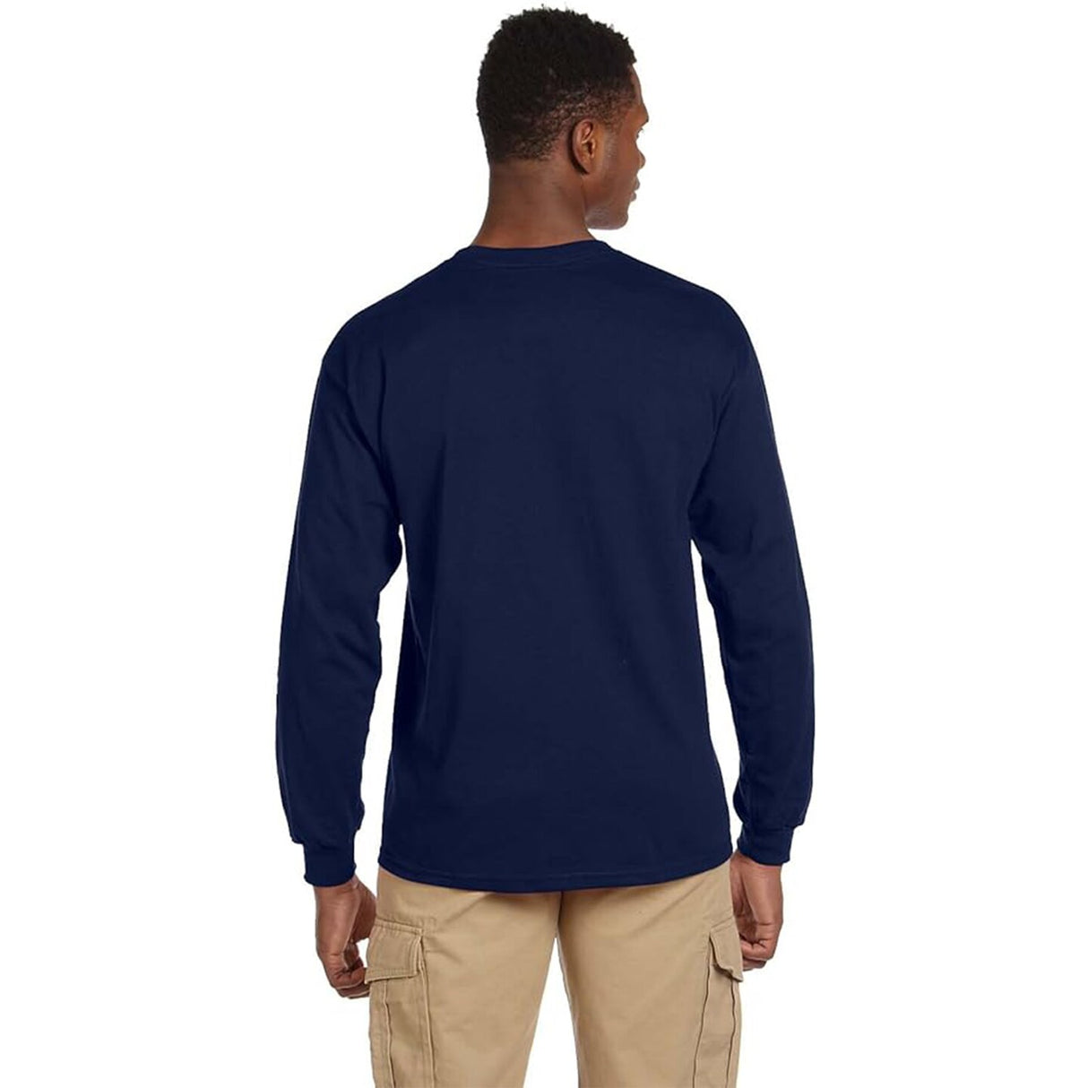 Gildan® Ultra Cotton Long Sleeve Crew-Neck Pocket T-Shirt
