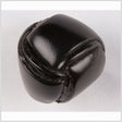 Black Leather Button - 24L/15mm