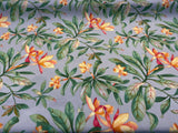 Orchid Valley Spun Polyester Outdoor Fabric - Floral Gray Putty, 54" Width (1 Yard)