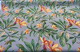 Orchid Valley Spun Polyester Outdoor Fabric - Floral Gray Putty, 54" Width (1 Yard)