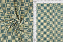 Geometric Checker Rib Knit Stretch Fabric