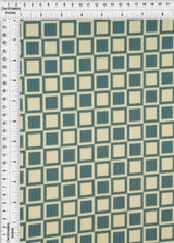 Geometric Checker Rib Knit Stretch Fabric