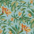 Orchid Valley Floral Outdoor Fabric - Blue Mist Floral, 54" Width (1 Yard)