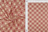Geometric Checker Rib Knit Stretch Fabric