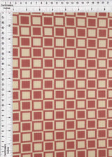 Geometric Checker Rib Knit Stretch Fabric