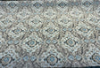 Outdoor Stamped Damask Stone Gray Pkl Studio Polyester Fabric - Gray Charcoal Hint Of Blue And Black, 54" Width (1 Yard)