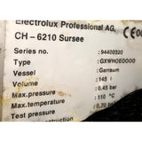Electrolux 583308 Pressure Braising Pan 40 Gallon, Electric, Used Excellent Condition