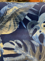 Waverly Falling Fronds Cotton Fabric - Night Swim Tropical Leaf Print, 54" Width (1 Yard)