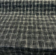 Hampton Plaid Woven Chenille Upholstery Fabric - Navy Domino Plaid, 54" Width (By The Yard)