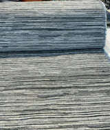 Calabria Shale Ribbed Chenille Upholstery Fabric - Grey Textured Ribbed, 56" Width (1 Yard)