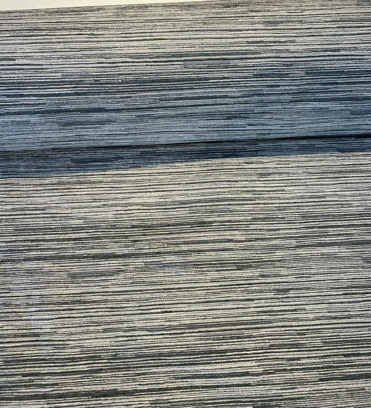 Calabria Shale Ribbed Chenille Upholstery Fabric - Grey Textured Ribbed, 56" Width (1 Yard)