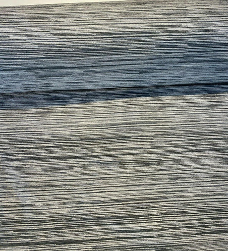 Calabria Shale Ribbed Chenille Upholstery Fabric - Grey Textured Ribbed, 56" Width (1 Yard)