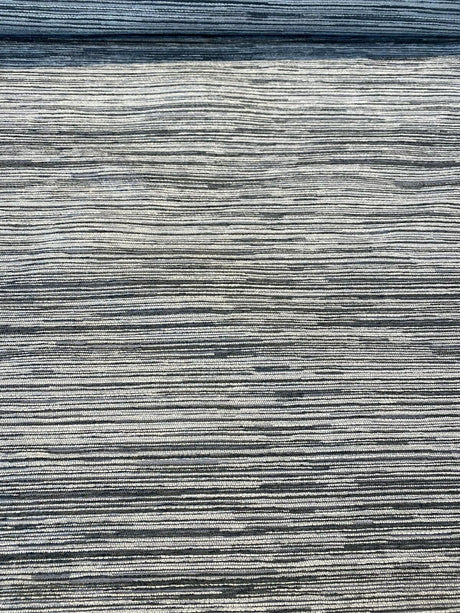 Calabria Shale Ribbed Chenille Upholstery Fabric - Grey Textured Ribbed, 56" Width (1 Yard)