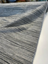 Calabria Shale Ribbed Chenille Upholstery Fabric - Grey Textured Ribbed, 56" Width (1 Yard)