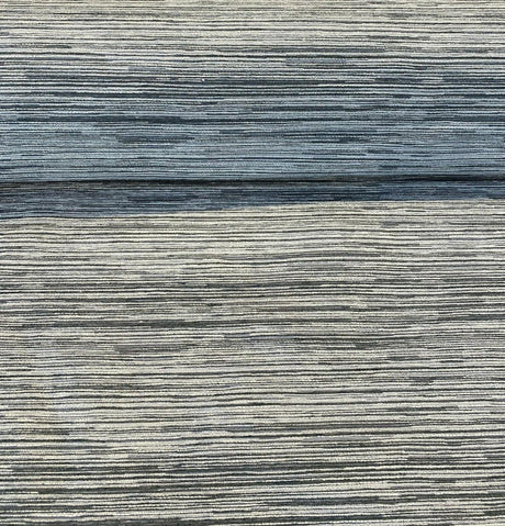 Calabria Shale Ribbed Chenille Upholstery Fabric - Grey Textured Ribbed, 56" Width (1 Yard)