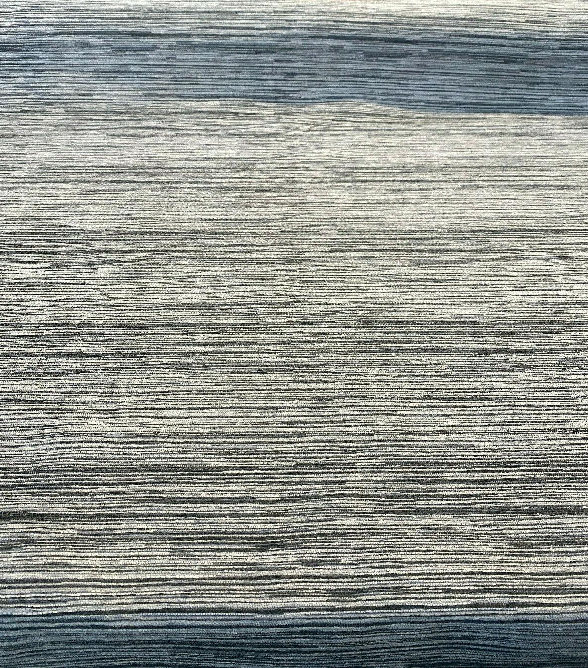 Calabria Shale Ribbed Chenille Upholstery Fabric - Grey Textured Ribbed, 56" Width (1 Yard)