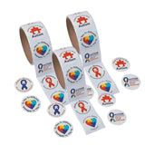 Bulk 100 Pieces Autism Awareness Sticker Roll
