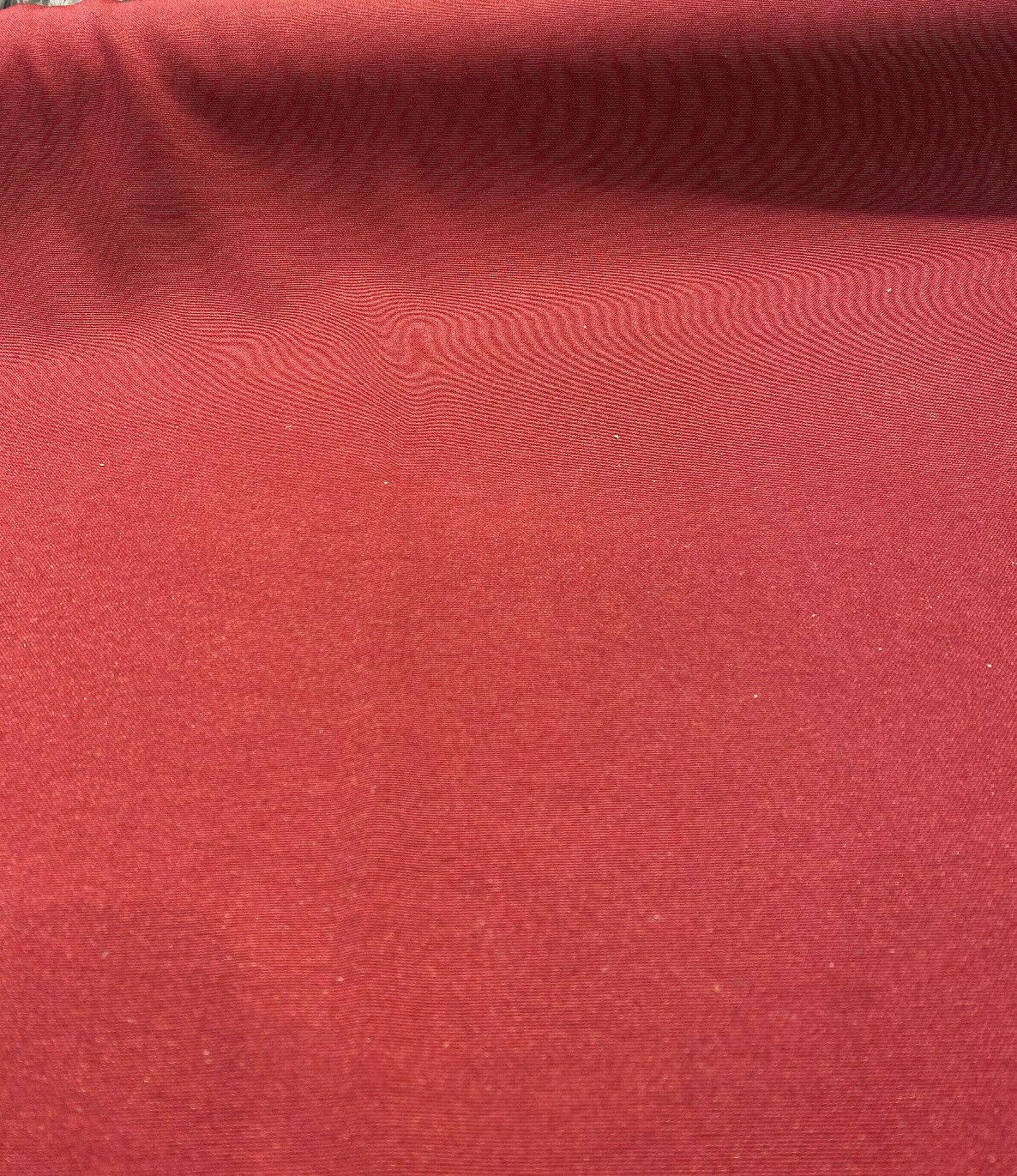 Outdoor Radiance Spun Polyester Duck Fabric - Claret Maroon Red, 54" Width (1 Yard)