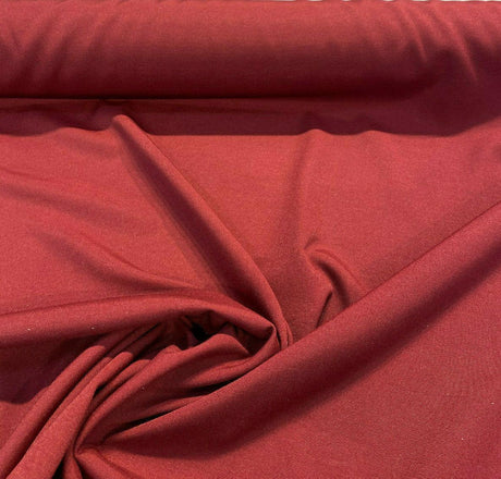 Outdoor Radiance Spun Polyester Duck Fabric - Claret Maroon Red, 54" Width (1 Yard)