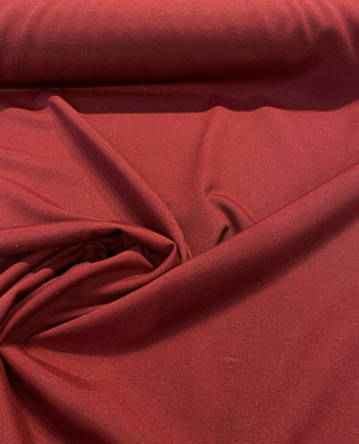 Outdoor Radiance Spun Polyester Duck Fabric - Claret Maroon Red, 54" Width (1 Yard)