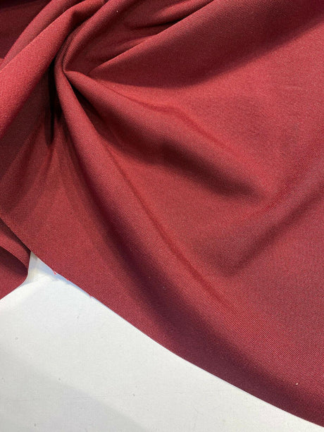 Outdoor Radiance Spun Polyester Duck Fabric - Claret Maroon Red, 54" Width (1 Yard)