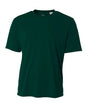 A4 NB3142 Youth Cooling Performance Crew Micro Poly Interlock Fabric - Forest, 44+ UPF, Moisture Wicking, Stain Release (1 Piece)