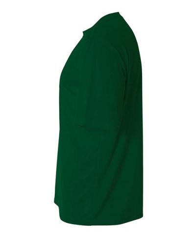 A4 NB3142 Youth Cooling Performance Crew Micro Poly Interlock Fabric - Forest, 44+ UPF, Moisture Wicking, Stain Release (1 Piece)