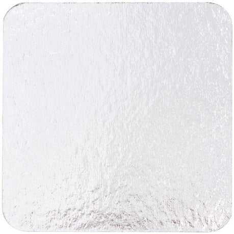 5" Square Silver cake board, 1-Count