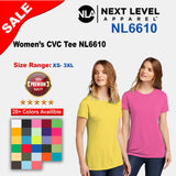 Next Level® Women’s CVC Crewneck Short Sleeve T Shirt