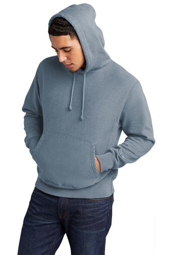 Champion® Reverse Weave Garment-Dyed Hooded Sweatshirt