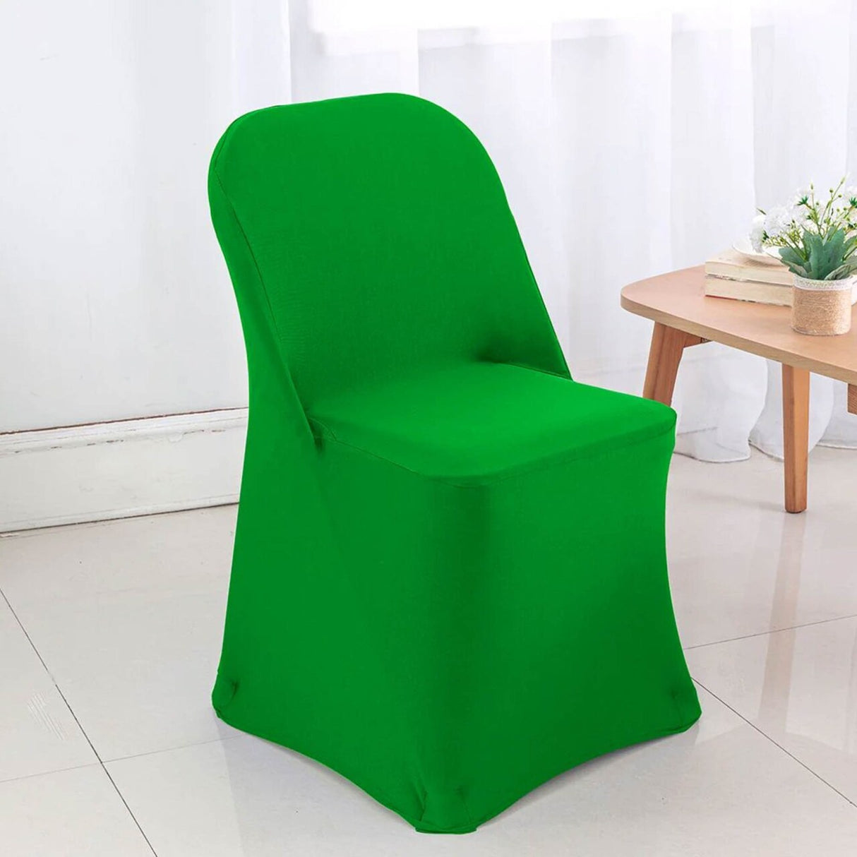 Fuchsia Stretch Folding Chair Cover for Stylish Event Seating