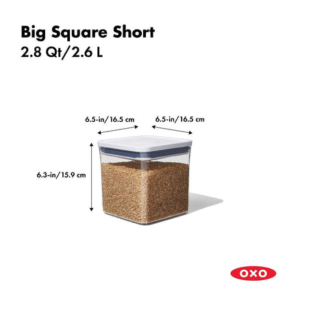 OXO Good Grips Square Container, 2.8 qt
