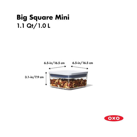 OXO Good Grips Square Container, 1.1 qt
