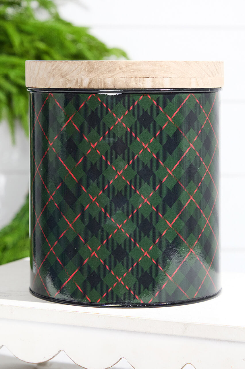 Plaid Canister - Set of 2