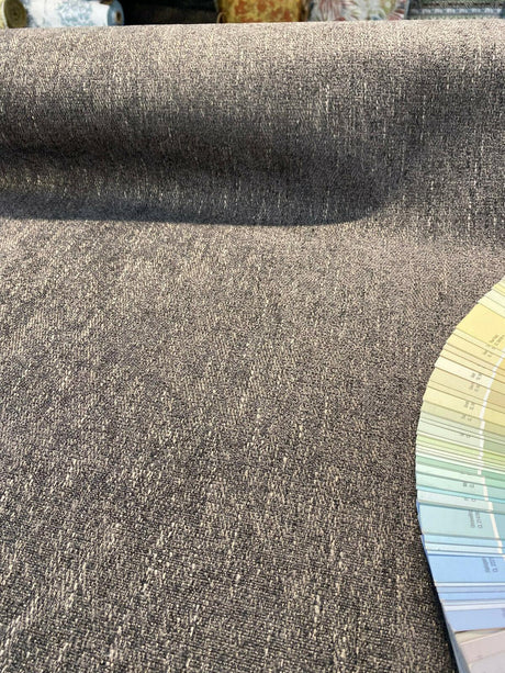 Cortez Belgian Chenille Upholstery Fabric - Hickory Brown, 59" Width (1 Yard)