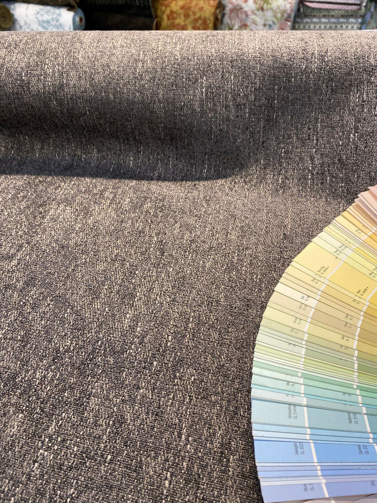 Cortez Belgian Chenille Upholstery Fabric - Hickory Brown, 59" Width (1 Yard)