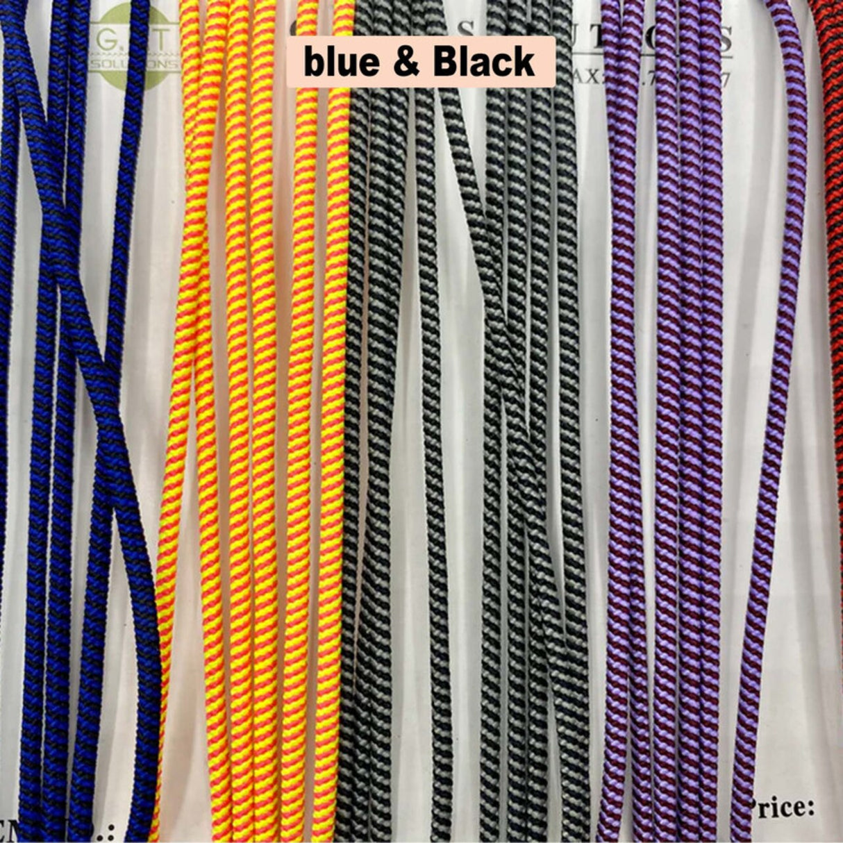 10 Yards Blue & Black Mix Elastic Cord for Crafts